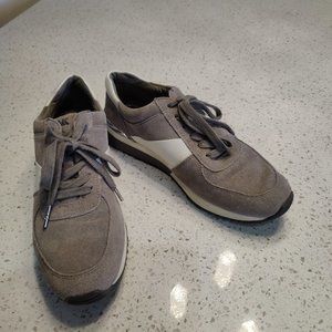 Micheal Kors grey suede tennis shoes